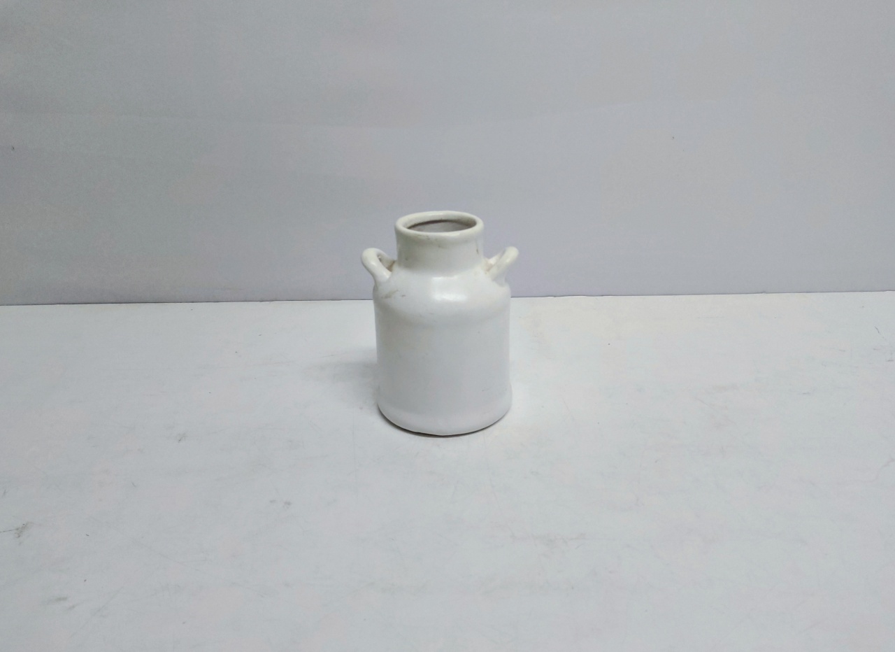 Vaso Leiteira Branco 16Cm Alt X 11Cm Diametro  - BB Festas Aluguel 