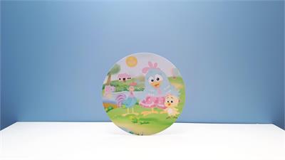 Painel Sublimado Redondo Familia Galinha Pintadinha 60Cm - BB Festas Aluguel 