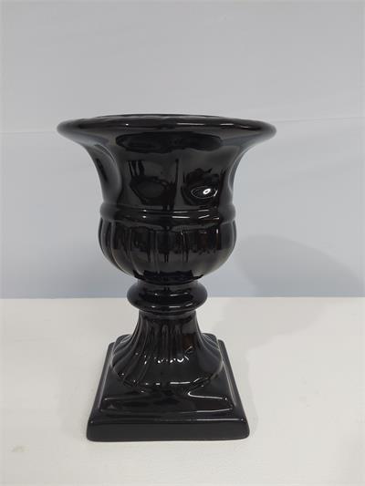 Vaso Grego M Preto 24Cm X 17Cm - BB Festas Aluguel 