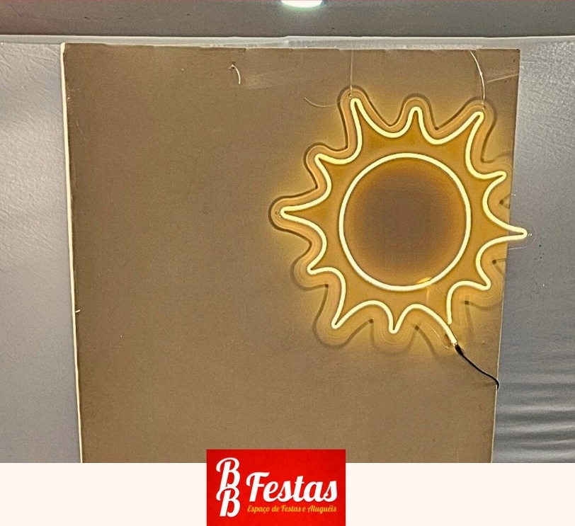 Sol de Led  - BB Festas Aluguel 