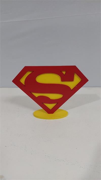 Totem Simbolo Super Man (Herois) 20Cm X 30Cm - BBFestasAluguel 