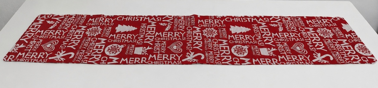 Passadeira Merry Christmas (Natal) 1,70M X 35Cm - BBFestasAluguel 