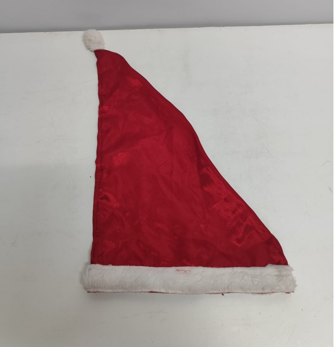 Gorro de Tecido Vermelho (Natal) - BBFestasAluguel 