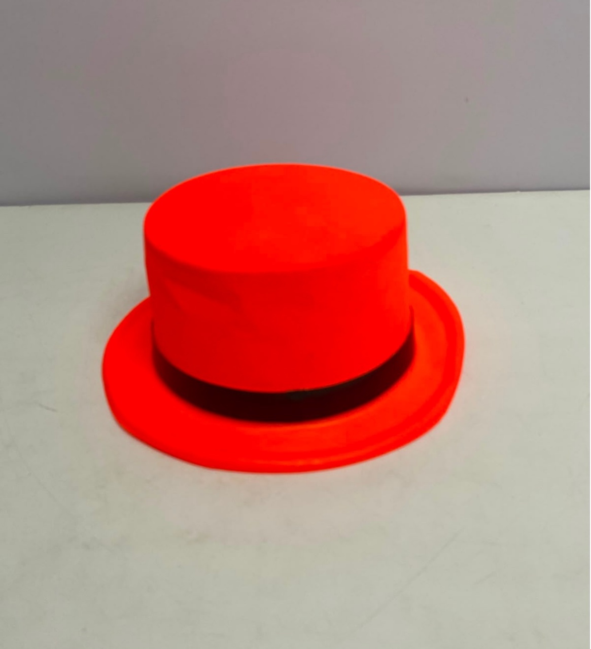 Chapéu de Carnaval Brilhoso Laranja Neon - BBFestasAluguel 