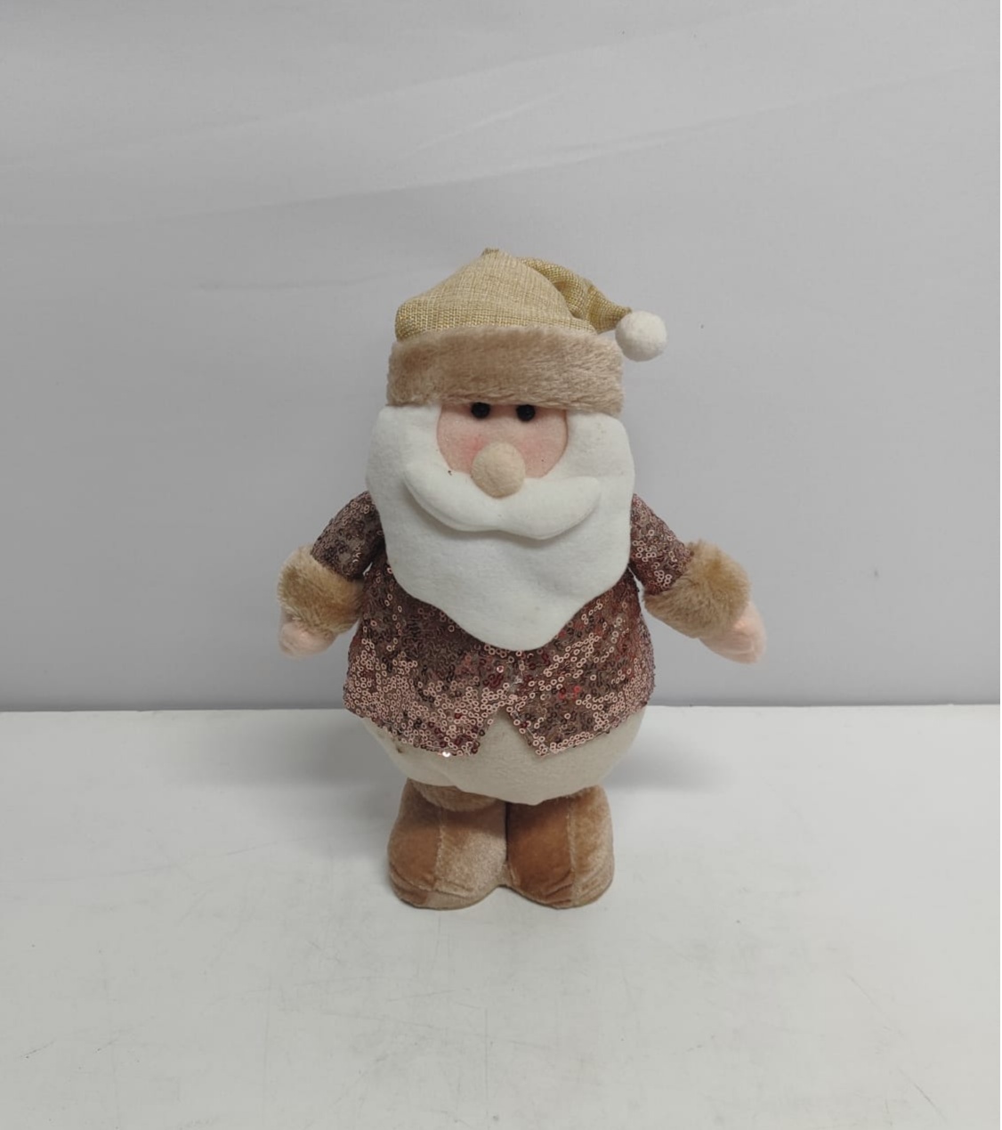 Feltro Papai Noel Roupa Dourada M (Natal) - BBFestasAluguel 