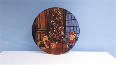 Painel Sublimado Redondo Natal (Árvore de Natal) 60Cm - BB Festas Aluguel 