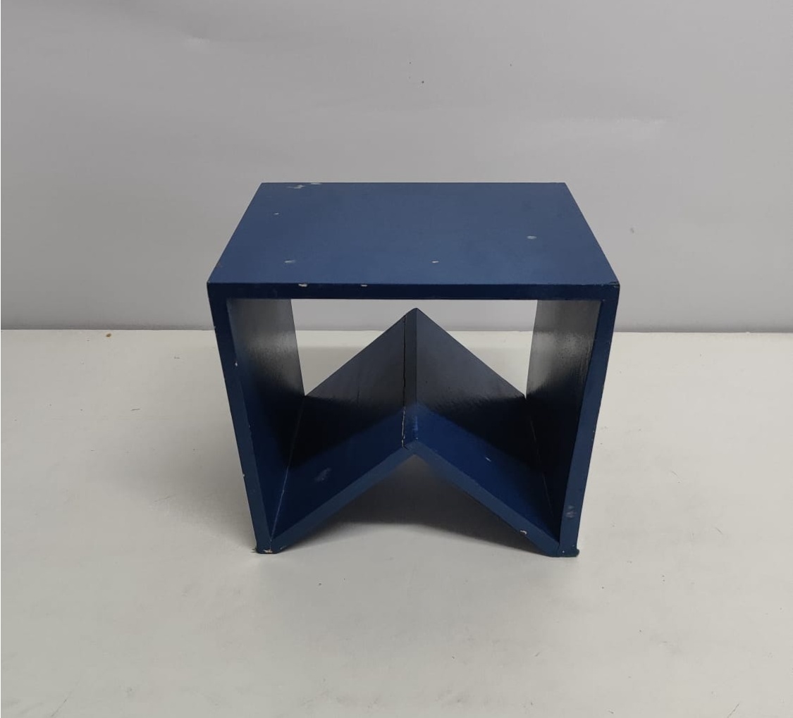 Bandeira Junina Mdf Azul Escuro (São João) 20Cm Alt X 23Cm Larg X 17Cm Comp - BBFestasAluguel 