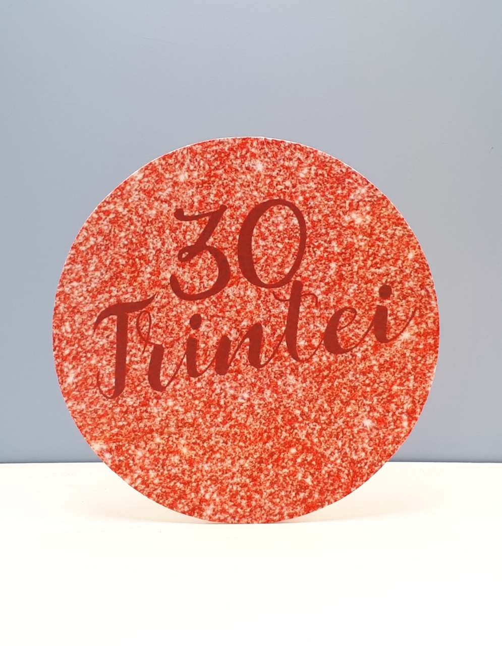 Painel Sublimado Redondo Trintei 60Cm - BBFestasAluguel 