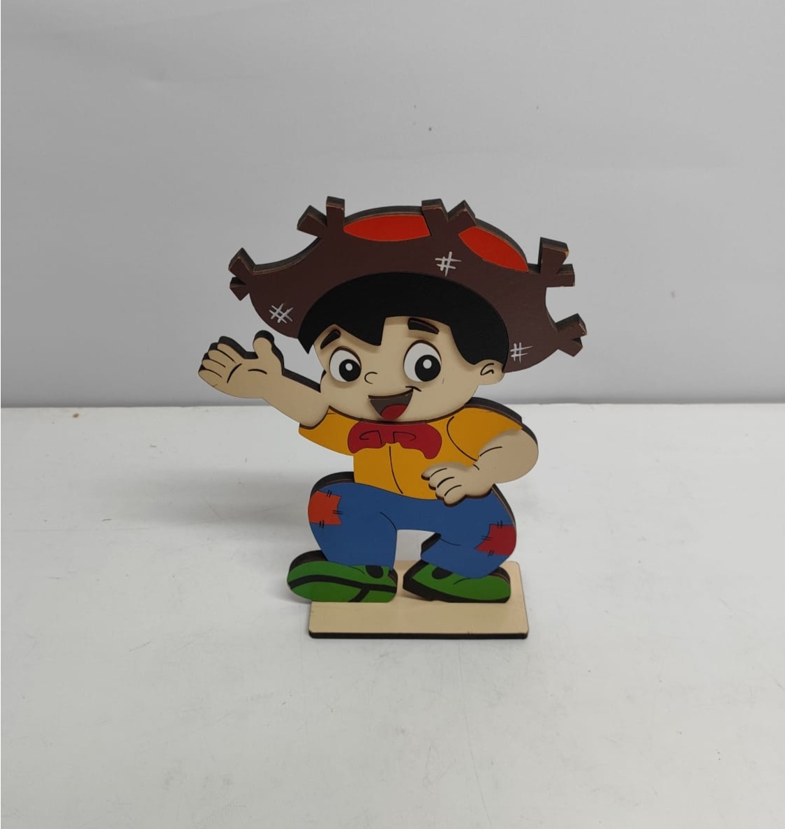 Totem Menino Caipira (São João) 30Cm Alt X 14Cm Larg - BBFestasAluguel 
