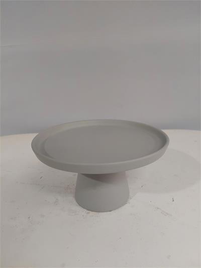 Porta Doce Fosco Cogumelo P Cinza 11Cm X 20Cm - BB Festas Aluguel 