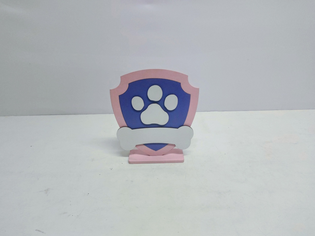 Totem Símbolo da (Patrulha Canina) 21Cm Alt X 13Cm Larg  - BB Festas Aluguel 