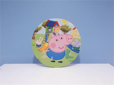 Painel Sublimado Redondo Peppa Pig(George) 60Cm - BB Festas Aluguel 