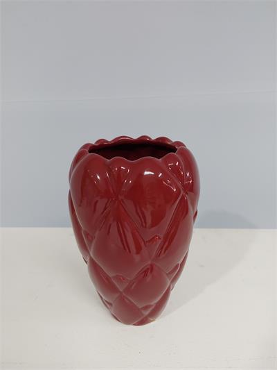 Vaso Com Relevo M Marsala 23Cm X 10Cm - BB Festas Aluguel 