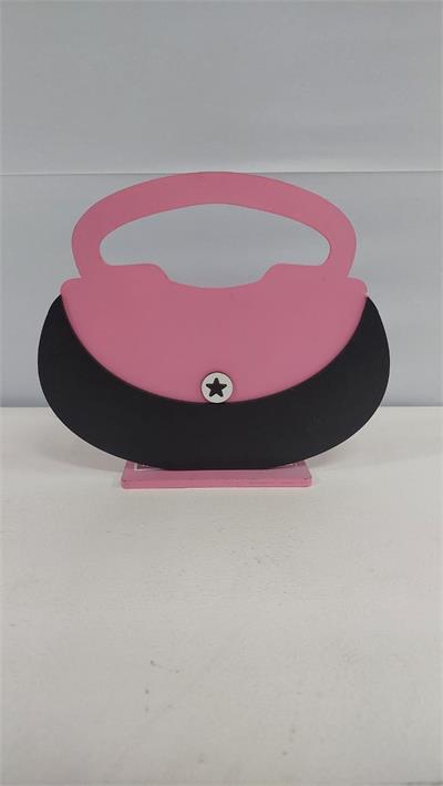 Totem Bolsa (Barbie) Em Mdf 20Cm X 24Cm - BB Festas Aluguel 