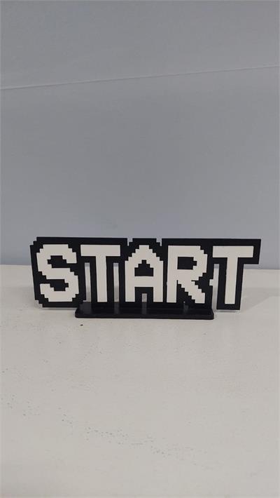 Totem 3D Start Em Mdf (Games) 9Cm X 25Cm - BB Festas Aluguel 