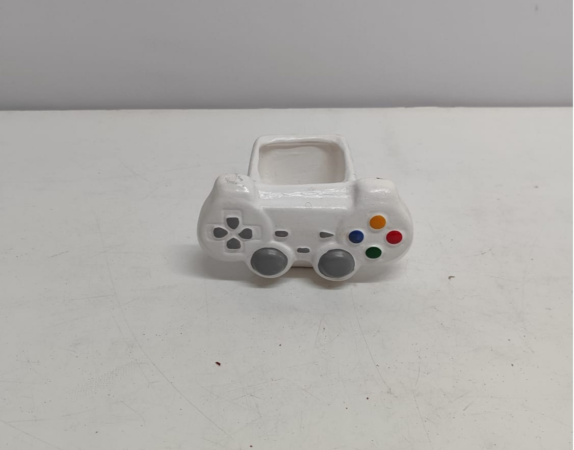 Cachepo Controle Gamer Branco - BBFestasAluguel 