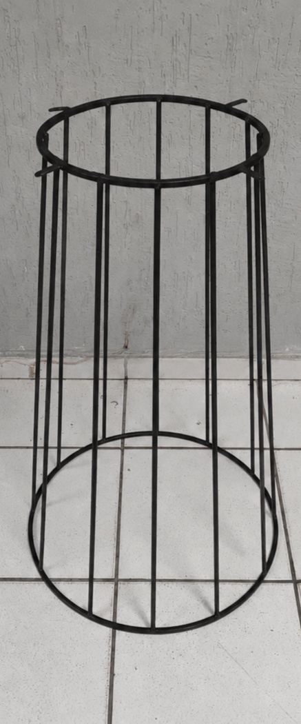 Mesa Pé Telado Preto + Tampo M 70Cm Alt X 60Cm - BBFestasAluguel 
