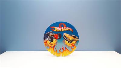 Painel Sublimado Redondo Hot Whells 60Cm - BB Festas Aluguel 