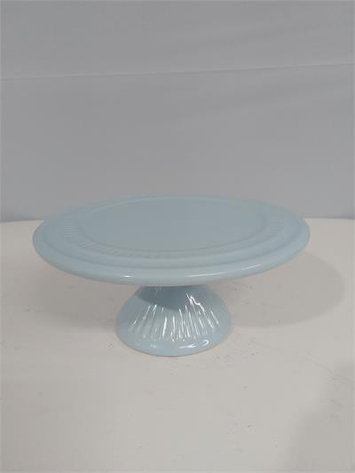 Porta Doce Médio Baixo Azul Claro 9Cm Alt X 23Cm Diametro - BB Festas Aluguel 