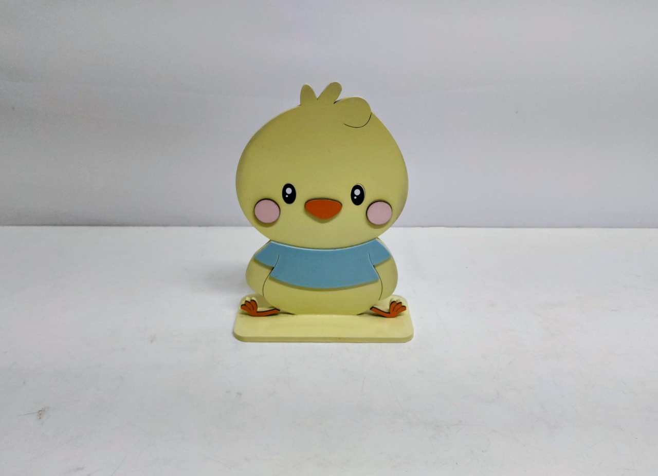 Totem Pintinho (Fazendinha) 25Cm Alt X 19Cm Larg  - BB Festas Aluguel 