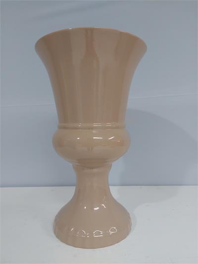 Vaso Taça Bege Gg 32Cm X 19Cm Diametro - BBFestasAluguel 