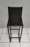 Banqueta Alta Pvc Preto 85Cm X 35Cm X 35Cm  - imagem 1