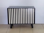 Balcao Listrado/Chevron  Preto  80Cm Alt X 1M Larg X 45Cm Comp - imagem 1