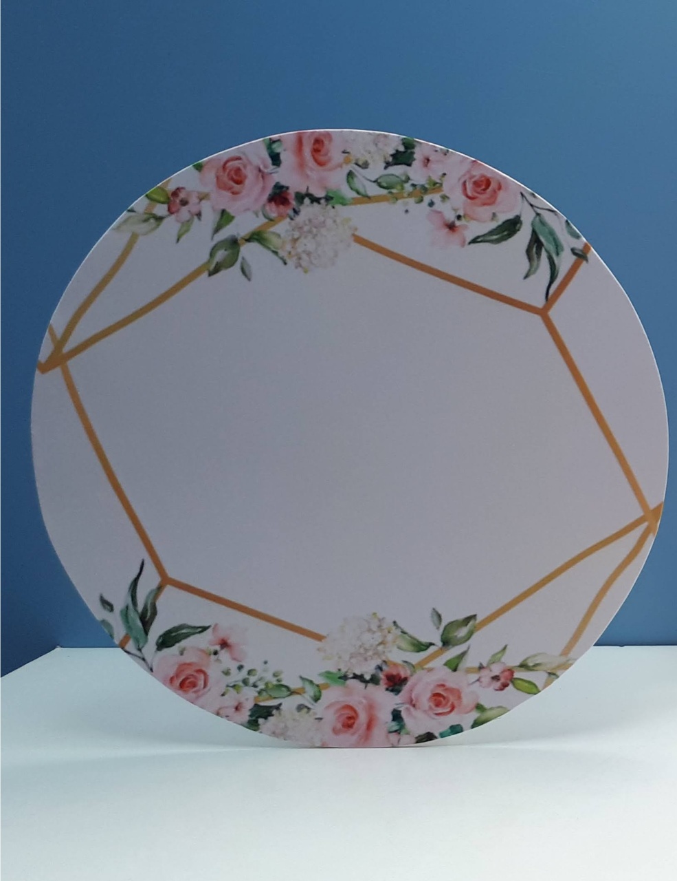 Painel Sublimado Redondo Tropical 60Cm - BBFestasAluguel 