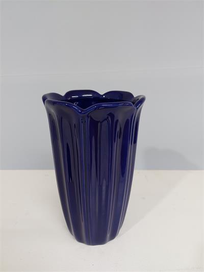 Vaso Flor M Azul Royal 23Cm Alt X 14Cm Diametro - BB Festas Aluguel 