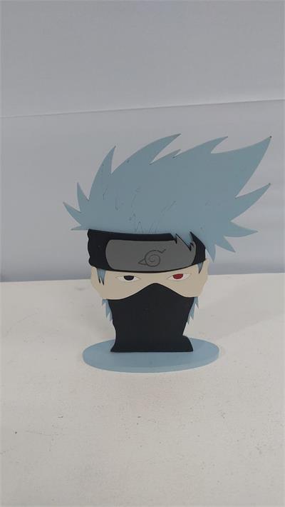 Totem 3D Kakashi Em Mdf (Naruto) 20Cm X 13Cm - BB Festas Aluguel 