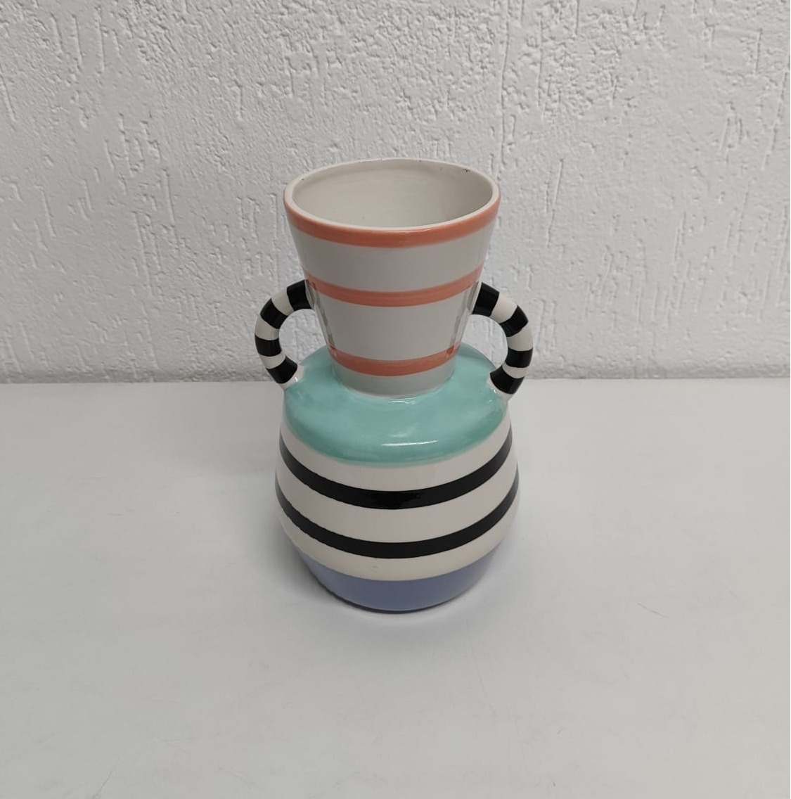 Vaso Listrado Colorido  - BB Festas Aluguel 