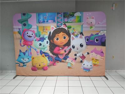 Painel Sublimado Casa Mágica da Gabi 3M X 2M - BB Festas Aluguel 