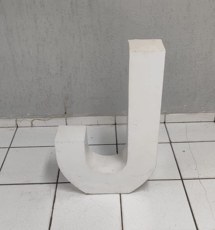 Letra J Mdf 80Cm - BB Festas Aluguel 