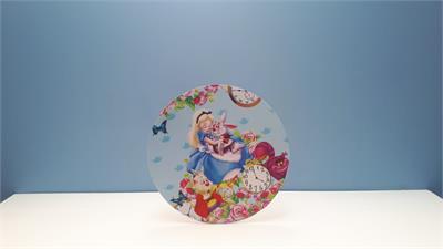 Painel Sublimado Redondo Alice No Pais das Maravilhas 60Cm - BB Festas Aluguel 