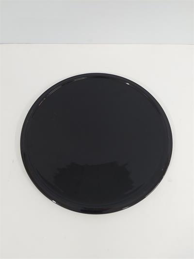 Prato Liso Para Suporte Boleira/M Preto 30Cm - BB Festas Aluguel 