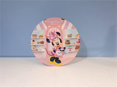 Painel Sublimado Redondo Confeitaria Minne 60Cm - BB Festas Aluguel 