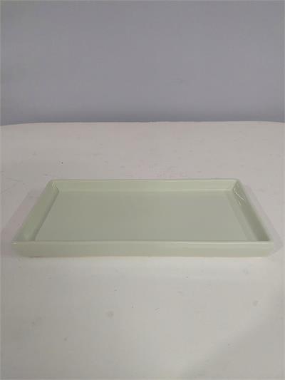 Bandeja Retangular Reta Sem Pé Verde Bebê 3Cm Alt 12Cm Larg X 25Cm Comp - BB Festas Aluguel 