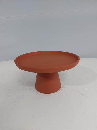 Porta Doce Fosco Cogumelo P Terracota 11Cm X 20Cm - BB Festas Aluguel 