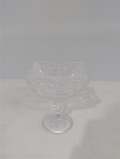 Porta Doce Fundo Trabalhado Vidro P 15Cm X 12Cm - BB Festas Aluguel 