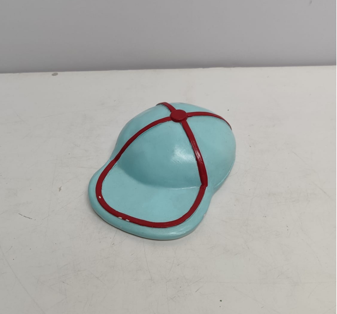Boné Decorativo Azul Claro 14Cm Larg X 20Cm Comp - BBFestasAluguel 