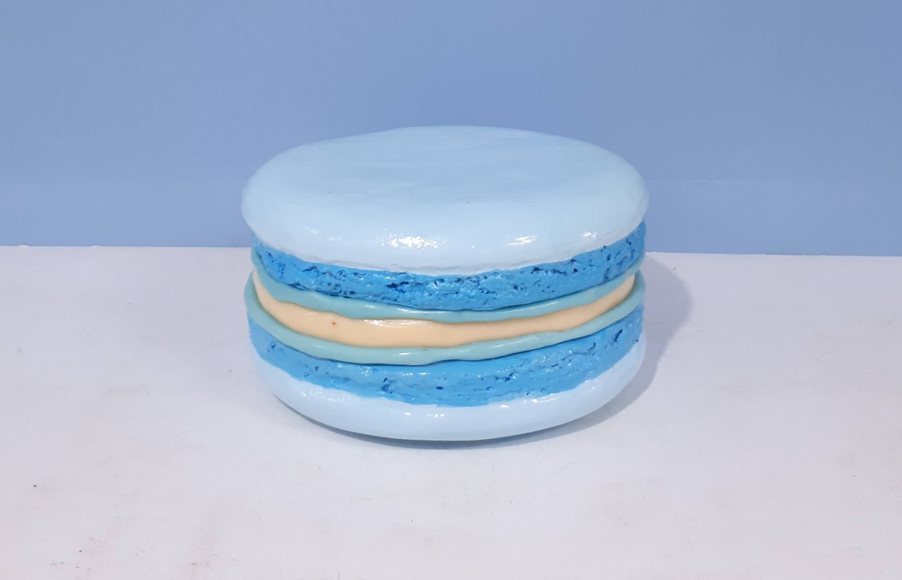 Macarron Azul 30Cm  - BB Festas Aluguel 