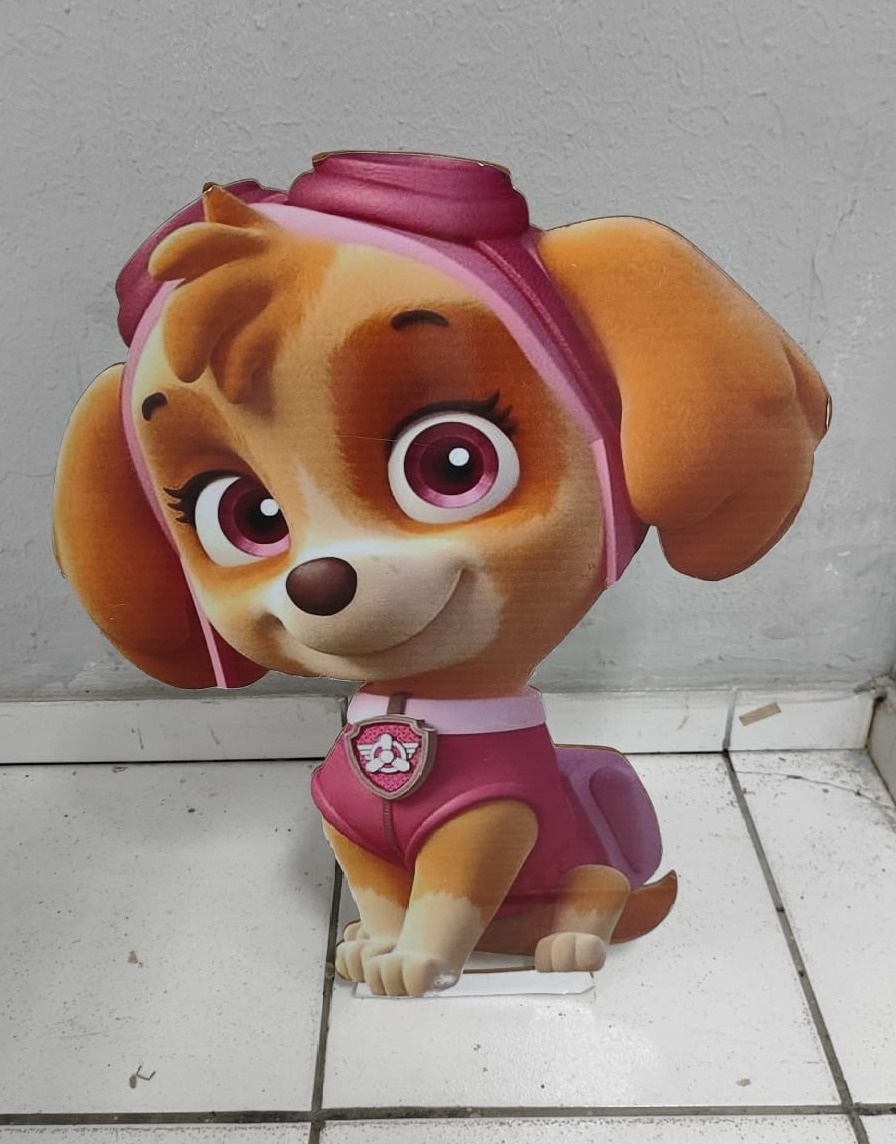 Totem de Chão Personagem Skye (Patrulha Canina)  - BB Festas Aluguel 