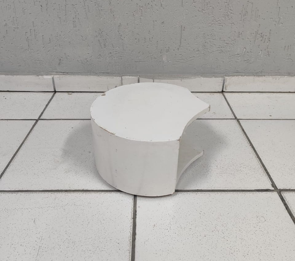 Mini Cilindro de Encaixe Pp Branco 30Cm Diametro  - BB Festas Aluguel 