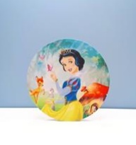 Painel Sublimado Redondo Branca de Neve 60Cm - BB Festas Aluguel 