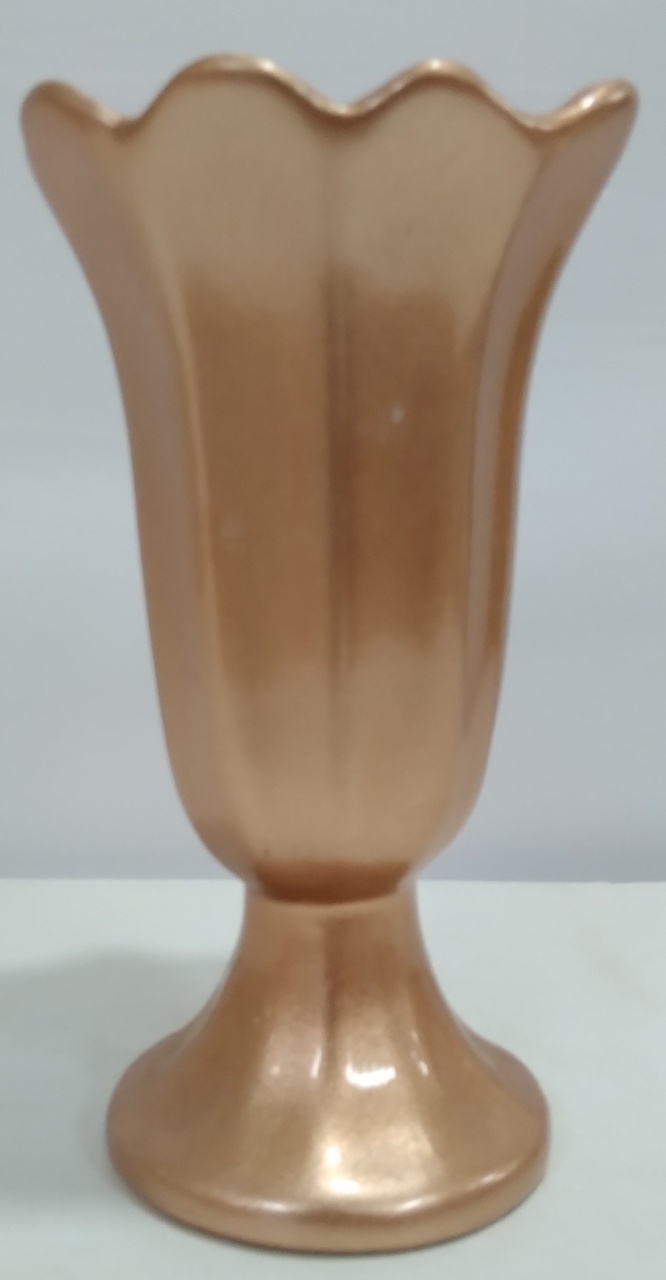 Vaso Flor Rosê M 25Cm Alt X 12Cm Diametro - BBFestasAluguel 
