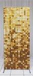 Tecido Retangular Lateral Espelhado Vermelho & Dourado (Bb Festas) 1,90M Alt. X 70Cm Larg - imagem 2
