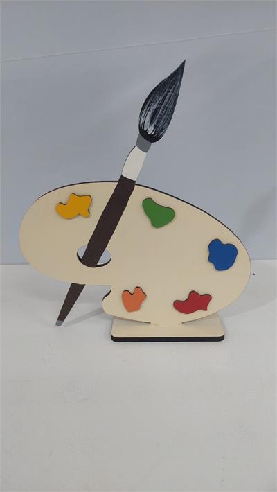 Totem Paleta de Cores Baixo Em Mdf (Abc) 29Cm X 25Cm - BB Festas Aluguel 