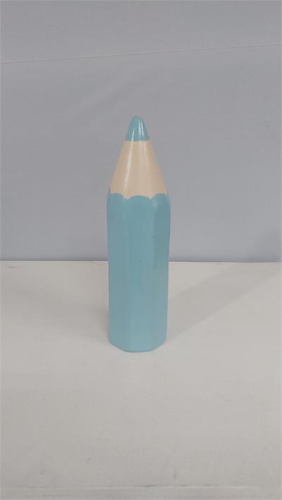 Lápis Louça Azul Claro (Abc) 25Cm X 6Cm X 6Cm - BB Festas Aluguel 