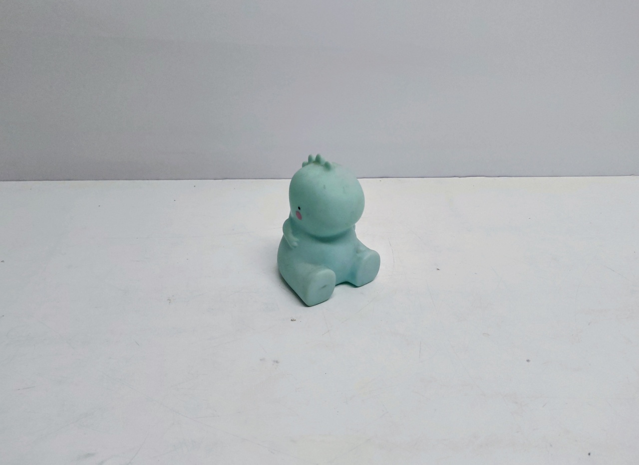 Mini Luminária de Dinossauro Azul 12Cm Alt X 8Cm Larg X 10Cm Comp - BB Festas Aluguel 