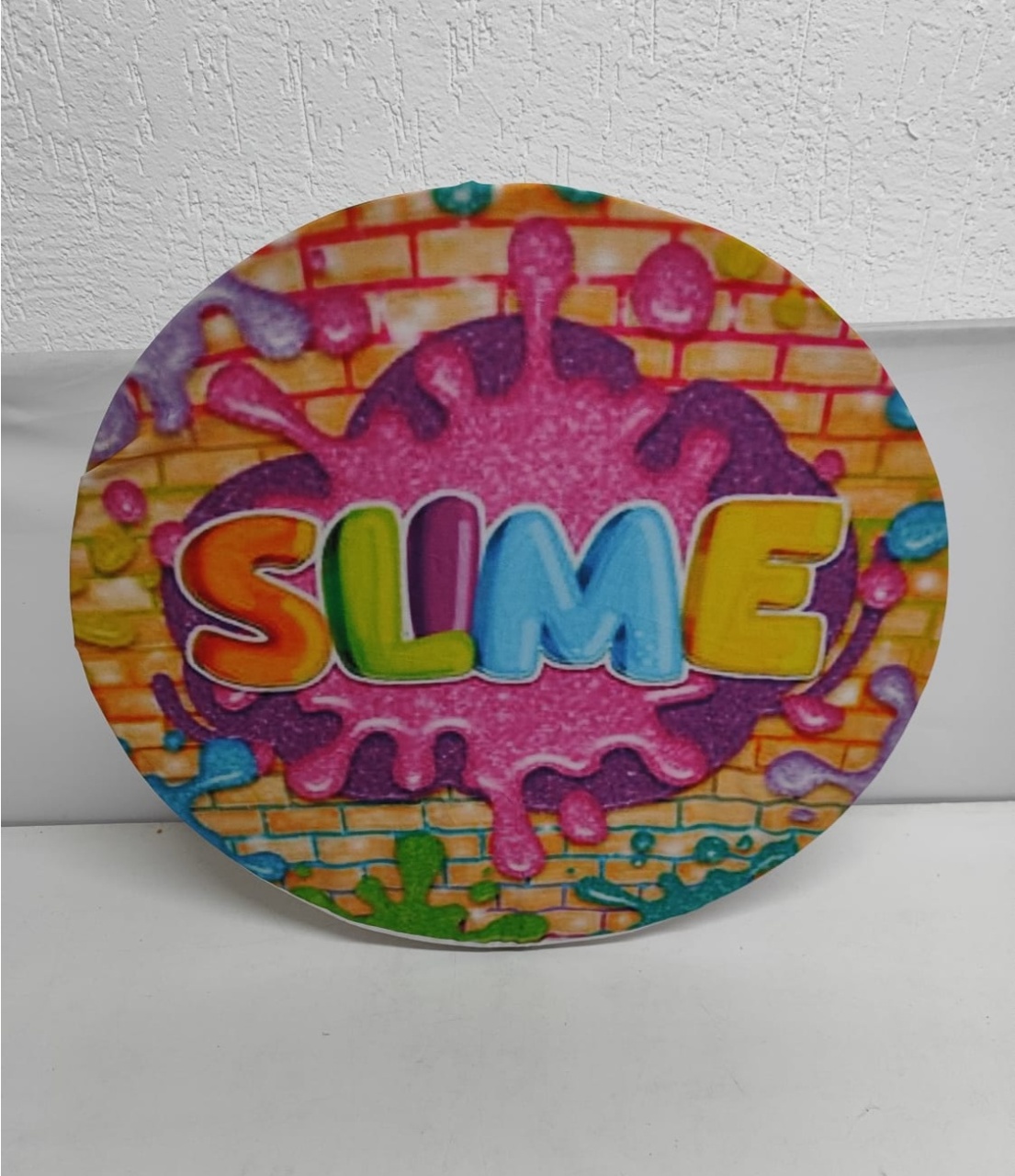 Painel Sublimado Redondo Smile 60Cm - BBFestasAluguel 